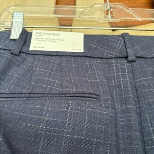 Ann Taylor Navy Checkered Trousers